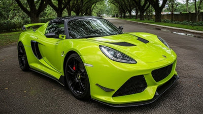 DIY Lotus Exige wrapped in Gloss HX20000 Toxic Green wrap film HX20V24B