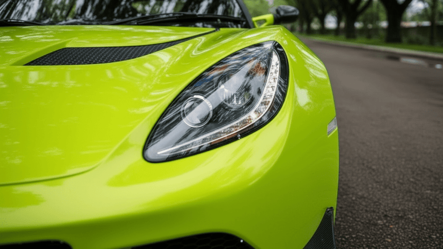 Ferrari LaFerrari wrapped in Hexis Gloss HX20000 Toxic Green restyling film HX20V24B