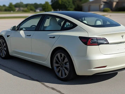 Tesla 3 wrapped in Matte HX20000 Adventure Green car wrap film HX20VAVM