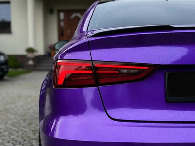 DIY Audi A4 wrapped in Gloss HX20000 Byzantine Violet vinyl wrap HX20VBYB
