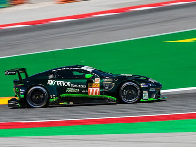 Aston Martin Vantage GTE wrapped in Gloss HX20000 Scottish Green vinyl wrap HX20VECB