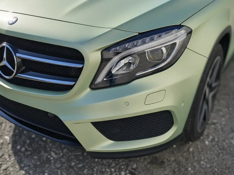 Mercedes-Benz GLA wrapped in Satin HX20000 Naiade Green vinyl wrap HX20VNAS