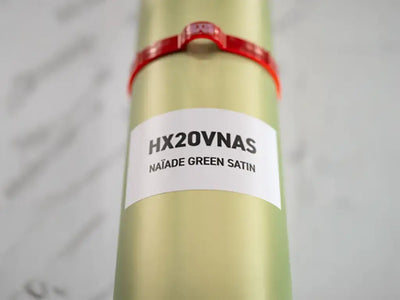 Color swatch of Hexis HX20000 Satin Naiade Green Vinyl Wrap HX20VNAS