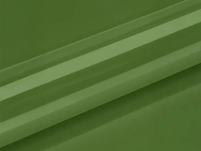 Color swatch of Hexis HX20000 Gloss Olive Green Vinyl Wrap HX20VFAB