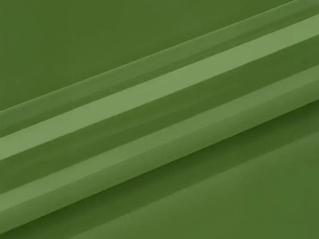 Color swatch of Hexis HX20000 Gloss Olive Green Vinyl Wrap HX20VFAB