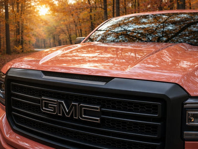 DIY GMC Sierra wrapped in Super Gloss HXONE™ Phoenix Ocher vinyl wrap HXONE301