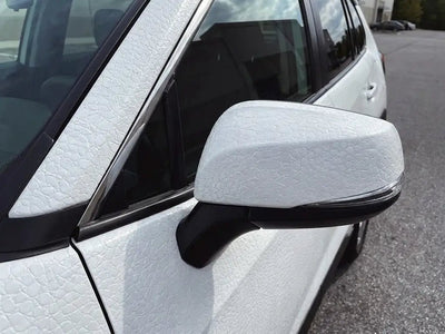 DIY Car wrapped in None HX30000 Glacier White Alligator Leather car wrap film HX30AL003B