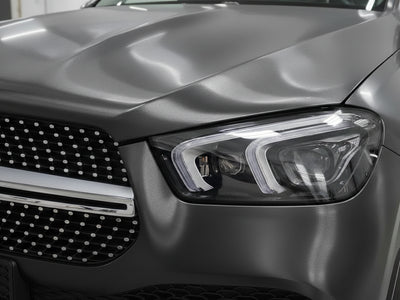 Mercedes-Benz E-Class wrapped in Brushed HX30000 Anthracite Gray Aluminum car wrap film HX30BAGANB