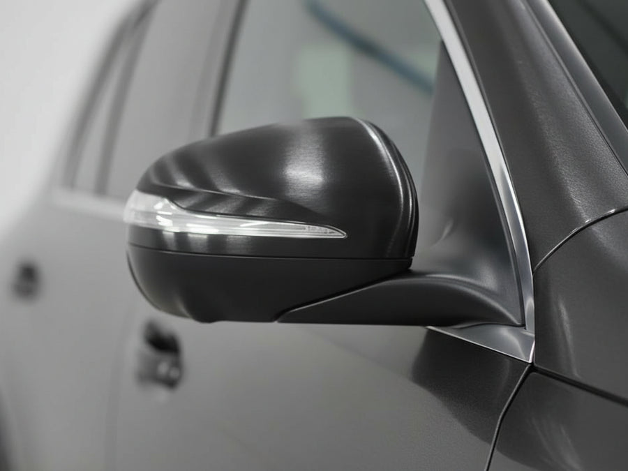 DIY Hexis Brushed HX30000 Anthracite Gray Aluminum wrap film vinyl wrap detail HX30BAGANB
