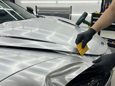 DIY Car wrapped in Brushed HX30000 Silver Aluminum wrap film HX30BASILB