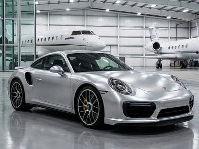 DIY Porsche 911 Turbo wrapped in Brushed HX30000 Silver Aluminum car wrap film HX30BASILB
