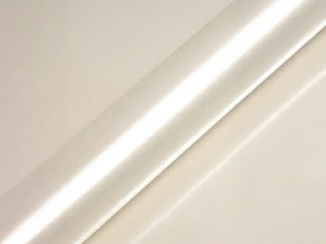Color swatch of Hexis HX30000 Gloss Nacre White Vinyl Wrap HX30BNCB