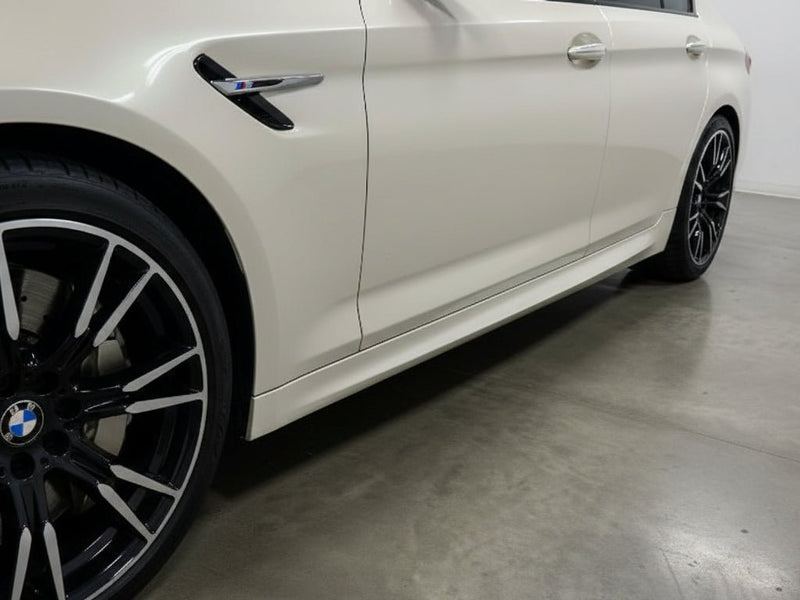 BMW M5 wrapped in Gloss HX30000 Nacre White vinyl wrap HX30BNCB