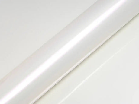 Color swatch of Hexis HX30000 Gloss Pearl White Variochrome Vinyl Wrap HX30BPEB