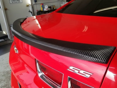 DIY Chevrolet Camaro SS wrapped in Gloss HX30000 Black Carbon Fiber vinyl wrap HX30CA890B