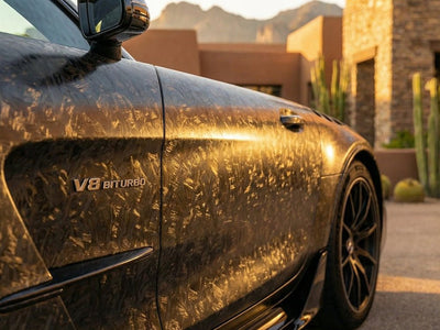 Mercedes-AMG GT wrapped in Carbon Fiber HX30000 Black Forged vinyl wrap HX30CAF89S