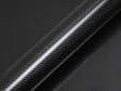 Color swatch of Hexis HX30000 Ultra Gloss Petroleum Black Carbon Fiber Vinyl Wrap HX30CANPEB