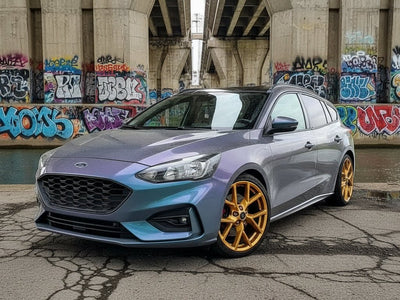 Ford Focus wrapped in Gloss HX30000 Chameleon Gray car wrap film HX30G446B