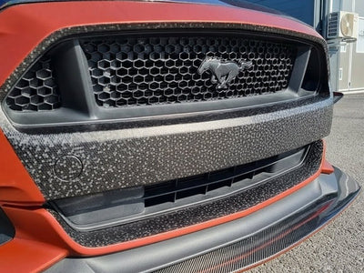 DIY Ford Mustang wrapped in None HX30000 Black Honeycomb wrap film HX30CAF89S