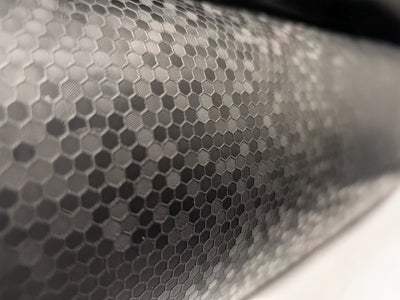 Color swatch of Hexis HX30000 Black Honeycomb Vinyl Wrap HX30CAF89S
