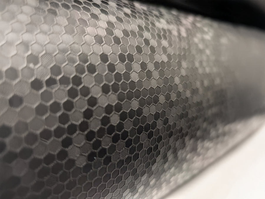 Color swatch of Hexis HX30000 Black Honeycomb Vinyl Wrap HX30CAF89S
