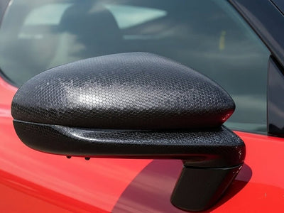 Chevrolet Corvette wrapped in None HX30000 Black Honeycomb car wrap film HX30CAF89S