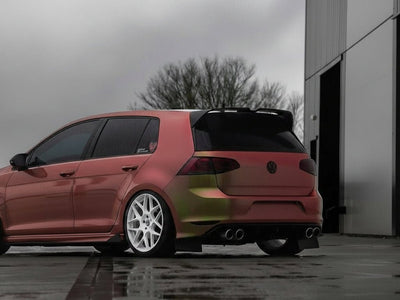 Volkswagen Golf wrapped in Gloss HX30000 Iridescent Boreal Forest restyling film HX30IFBB