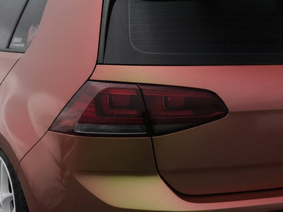 Volkswagen Golf wrapped in Gloss HX30000 Iridescent Boreal Forest vinyl wrap HX30IFBB