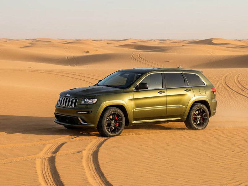 Jeep Grand Cherokee wrapped in Matte HX30000 Golden Black wrap film HX30N71M
