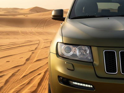 DIY Jeep Grand Cherokee wrapped in Matte HX30000 Golden Black vinyl wrap HX30N71M