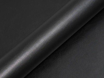 Color swatch of Hexis HX30000 Black Fine Grain Leather Vinyl Wrap HX30PG889B