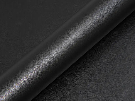 Color swatch of Hexis HX30000 Black Fine Grain Leather Vinyl Wrap HX30PG889B