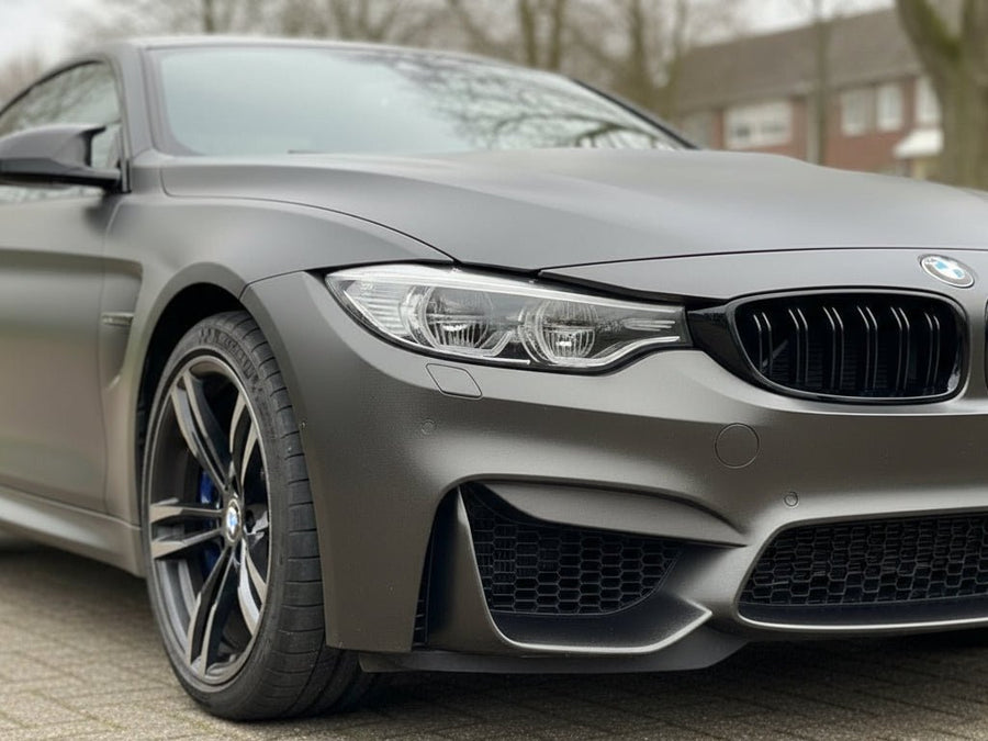 Hexis™ HX30000 Black Fine Grain Leather Vinyl Wrap | HX30PG889B