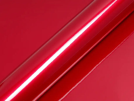 Color swatch of Hexis HX30000 Gloss Redcurrent Red Vinyl Wrap HX30RGOB