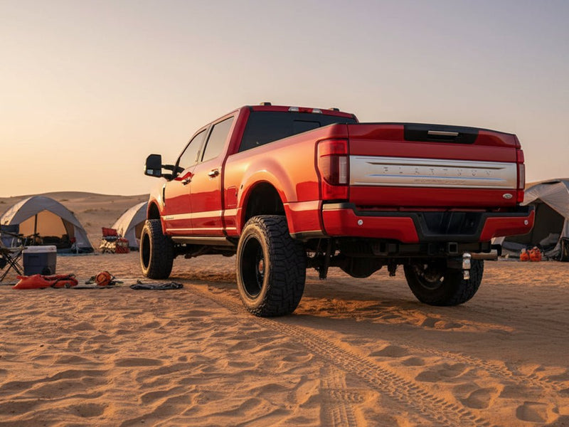Ford F-Series Super Duty wrapped in Gloss HX30000 Redcurrent Red car wrap film HX30RGOB