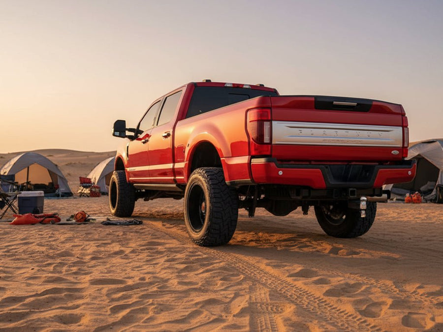 Ford F-Series Super Duty wrapped in Gloss HX30000 Redcurrent Red car wrap film HX30RGOB