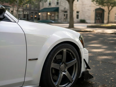 DIY Dodge Charger SRT8 wrapped in Gloss HX30000 White Rainbow restyling film HX30RW002B