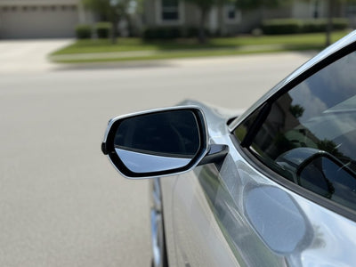 Chevrolet Corvette wrapped in Hexis Gloss HX30000 Super Chrome Silver restyling film HX30SCH01B