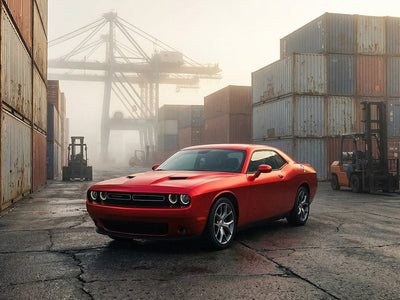 DIY Dodge Challenger wrapped in Satin HX30000 Super Chrome Red restyling film HX30SCH02S