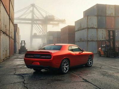 DIY Dodge Challenger wrapped in Satin HX30000 Super Chrome Red wrap film HX30SCH02S