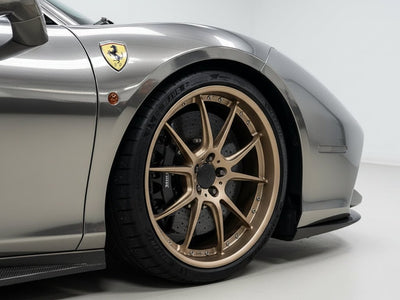 DIY Ferrari 458 wrapped in Gloss HX30000 Super Chrome Titanium wrap film HX30SCH03B