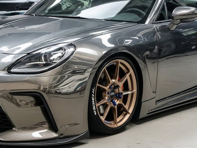 Porsche Panamera wrapped in Gloss HX30000 Super Chrome Titanium restyling film HX30SCH03B