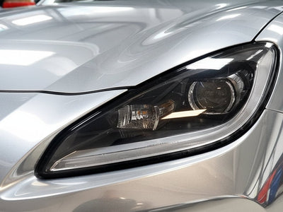Porsche Panamera wrapped in Gloss HX30000 Super Chrome Titanium car wrap film HX30SCH03B