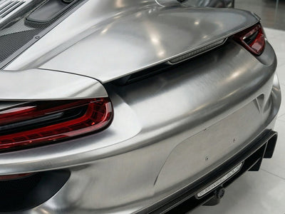 DIY Porsche 918 Spyder wrapped in Satin HX30000 Super Chrome Titanium vinyl wrap HX30SCH03S