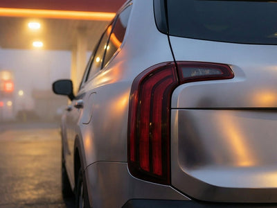 Hyundai Palisade wrapped in Hexis Satin HX30000 Super Chrome Titanium restyling film HX30SCH03S