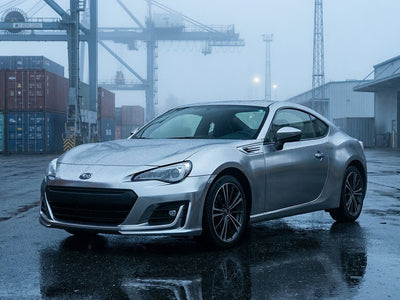 Subaru BRZ wrapped in Hexis Satin HX30000 Super Chrome Titanium vinyl wrap HX30SCH03S