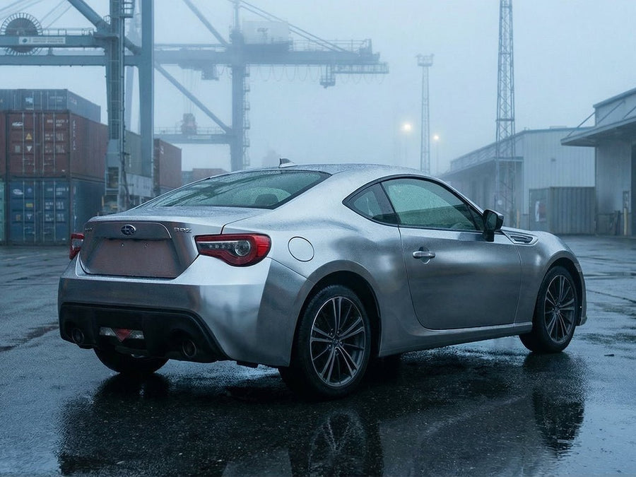 Subaru BRZ wrapped in Satin HX30000 Super Chrome Titanium car wrap film HX30SCH03S