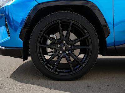 DIY Toyota RAV4 wrapped in Gloss HX30000 Super Chrome Blue car wrap film HX30SCH05B
