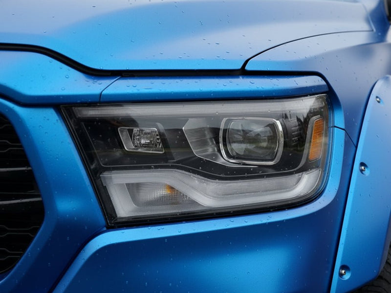 DIY Ford Ranger wrapped in Satin HX30000 Super Chrome Blue wrap film HX30SCH05S
