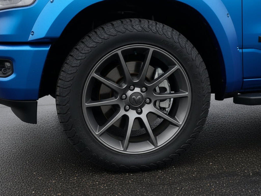 Ram 1500 wrapped in Satin HX30000 Super Chrome Blue car wrap film HX30SCH05S